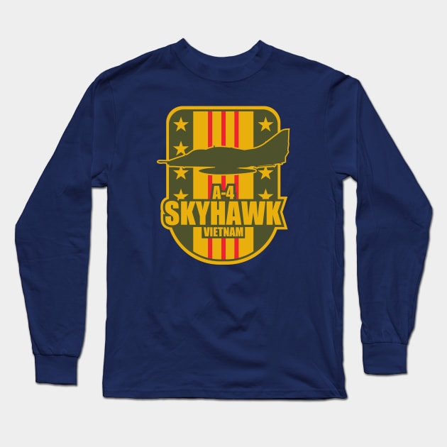 A-4 Skyhawk Vietnam Long Sleeve T-Shirt by Firemission45